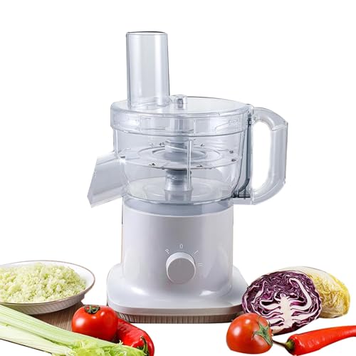 Rallador Picador de Verduras eléctrico Comercial Rallador Picador Multifuncional, máquina de Cortar en rodajas y Dados Procesador de Alimentos Rallador de Verduras eléctrico 3 en 1