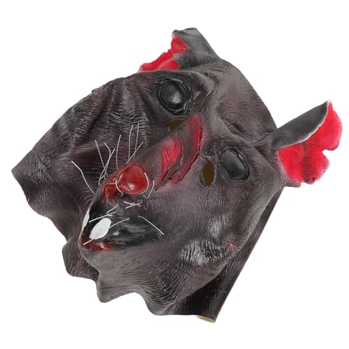 Masque rat latex réaliste pour cosplay et soirées déguisées d'adultes