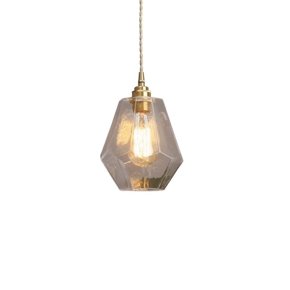 Chandelier LED de vidrio de estilo nórdico para techo de dormitorio