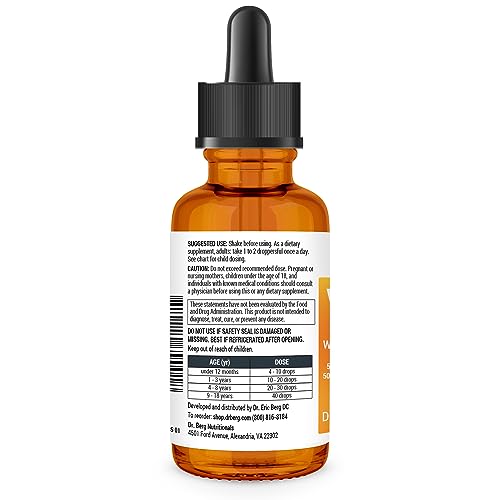 Dr. Berg Nutritionals HWC-220726 Dr. Berg Liquid Vitamin D3 & K2 Supplement - For Bone, Teeth, Mood & Immune Health - Vitamin D3 & K2 Drops thumb #3