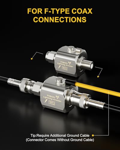 Parafoudre coaxial de type F pour éliminer les risques de surtension