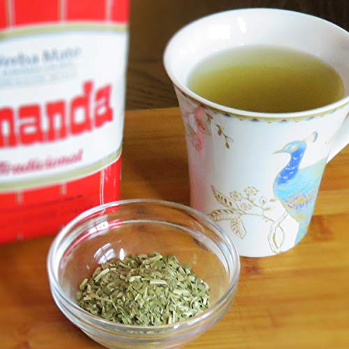 Yerba Mate Tee Amanda Elaborada 500g | Mate Tee Tradicional | Yerba Mate Tee Elaborada con palo loses Blatt 0,5 kg