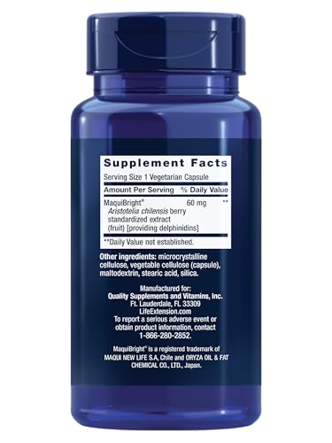 Image of Life Extension Tear Support with Maquibright, 60 mg, 30 Count