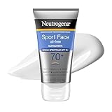 Neutrogena Sport Face Sunscreen SPF 70+, Oil-Free, 2.5 fl oz, Sweat & Water-Resistant, Broad-Spectrum UVA/UVB, Nourish & Restore Skin Balance, Oxybenzone Free Sunscreen For Face