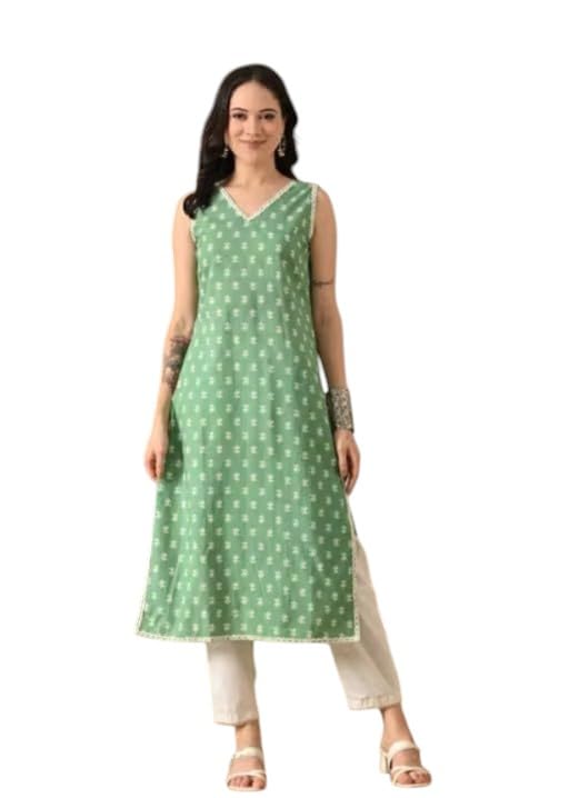 Image of Floral Printed Kurta, Full Sleeve