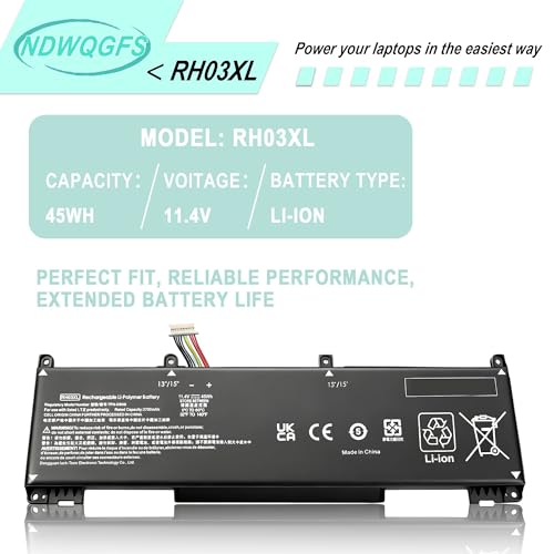 Image of RH03XL M02027-005 Laptop Battery Replacement for HP ProBook 430 440 445 450 455 630 640 650 G8 G9 G10 Series EliteBook 630 640 645 650 655 G9 G10 Series HSTNN-DB0B HSTNN-UB7X HSTNN-OB1T