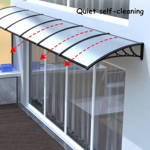 Auvent de porte pour protection de balcon et fenêtre de maison - 3