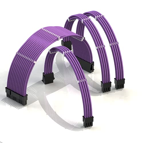 Snapklik.com : LINKUP - AVA 30cm PSU Cable Extension Sleeved Custom Mod ...