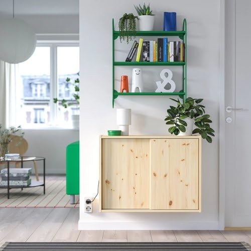 Amazon｜IKEA イケア ウォールシェルフ グリーン 60x16x74 cm 60x16 cm