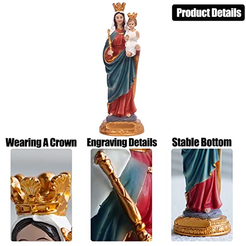 Estatua de 21 cm Mary Help of Christians en Resina miniatura 4