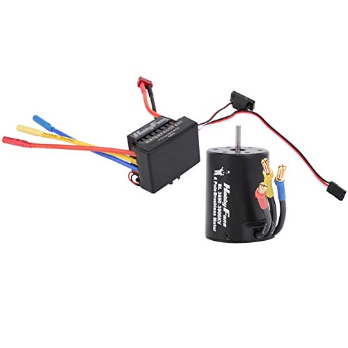 3650 3900KV RC Car bezszczotkowy silnik 60A Wodoodporny zestaw ESC Pasuje do akcesoriów do ciężarówek 1/10 RC