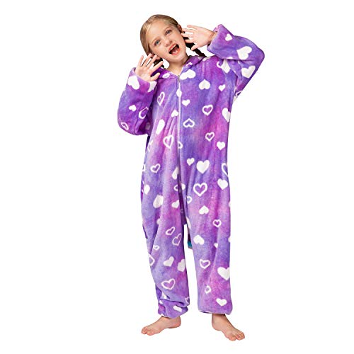 Unicorn Onesies Pajamas Soft Flannel Cosplay Halloween Pajamas Costume Gift for Girls