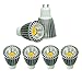 ECD Germany 4 x LED Lampadina LED 9W GU10 Spot Faretti LED da Incasso Bianco Caldo 2800K 552 Lumen Lampada Alogena 60W Spot Pannocchia Lampadine Faretto LED Lampadina con Riflettore