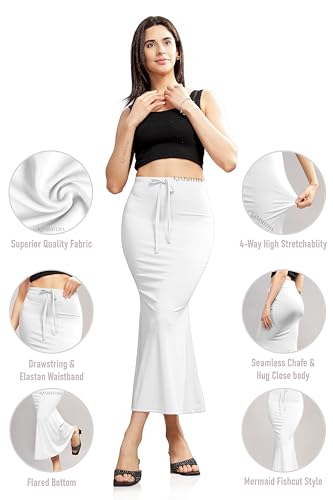 Image of Women Saree Shapewear Petticoat Skirt