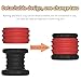 Men's Soft, Super-Elastic, Strong Stretching Training Ring, Anti-Fall Off Design, Multi-Purpose Removable Ring -E26CCUS (BlackRed-Other Same-Style Product is Faster)