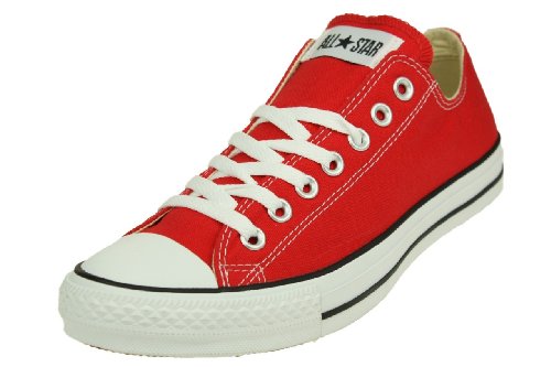 Image of Converse Chuck Taylor All Star Canvas Low Top Sneaker, Red ,6 mens_us/8 womens_us