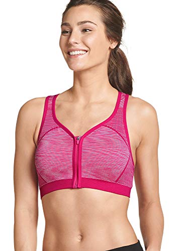 Jockey Women's Activewear Mid Impact Verge Sports Bra, Fuchsia, S
