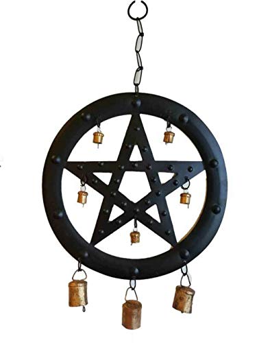 Carillon pentagramme Azuregreen FW498 negro ideal para decorar tu terraza 2