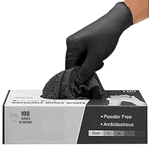 PANKTI Black Nitrile Disposable Glo...