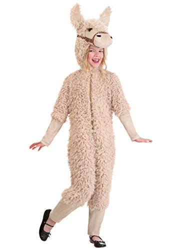 Disfraz de llama para niños, mameluco alpaca de una pieza