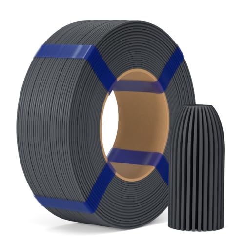 Image of ELEGOO PLA Basic Refill Filament 1.75mm Deep Grey 1KG, 3D Printer Filament No Spool Dimensional Accuracy + /- 0.02mm, 3D Printing PLA for Reusable Spool Refilling