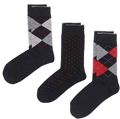 Men's Dress Socks - 6 Pack (Multicolor) Cotton Rich Blend Comfort Crew Socks2