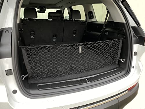 Envelope Style Mesh Trunk Cargo Net For Jeep Grand Cherokee L 7 Seats 2021-2023 - Trunk Organizers And Storage - Vehicle Carrier Organizer For Jeep Grand Cherokee 4Xe L - Long #TOP5