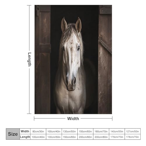 Couverture cheval en polaire de flannel de lit 140x180 cm - 6
