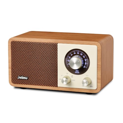 Joiimu Vintage Radio Bluetooth Speaker for Home Office Kitchen Desk Decor