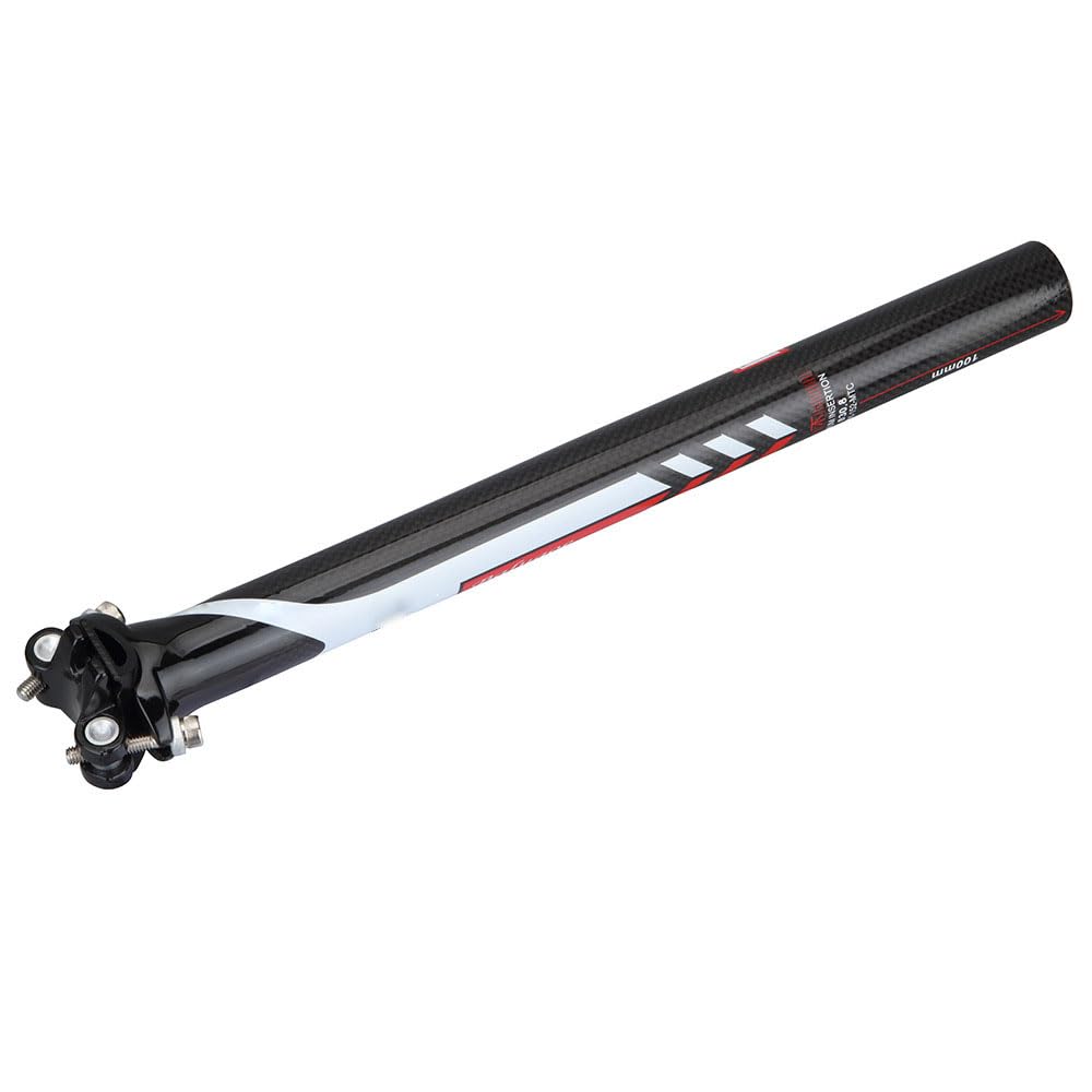 Sztyca podsiodłowa z włókna węglowego do rowerów wyścigowych i górskich, 27,2/30,8/31,6 mm, 350/400 mm, sztyca siodełka MTB