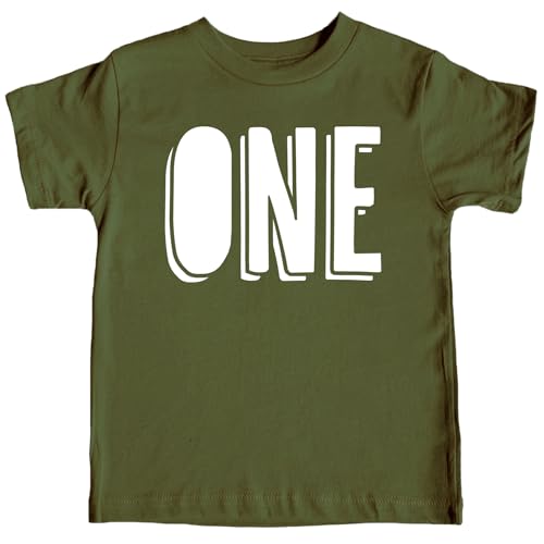 First Birthday Shirt One Outline for 1st Bday Infant Boys and Girls