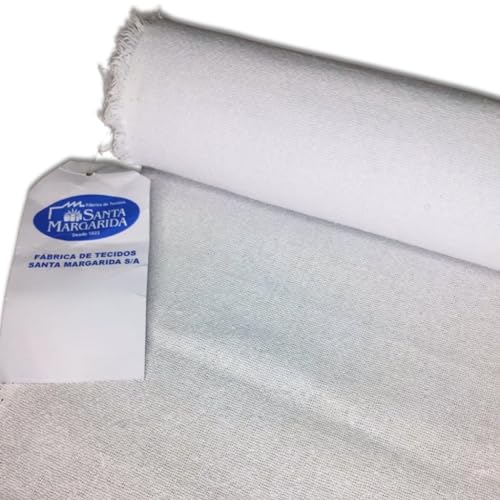 10 metros Tecido pano de prato pé de galinha alvejado PP24 SANTA MARGARIDA ORIGINAL (10 Metros X 69