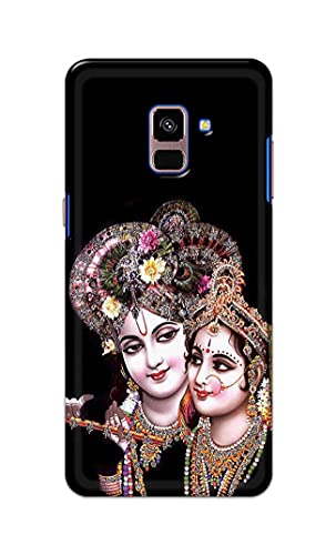 Image of PRINTFIDAA� Printed Hard Back Cover Case for Samsung Galaxy A8 Plus | A8+ Back Cover (Radha Krishna) -2808