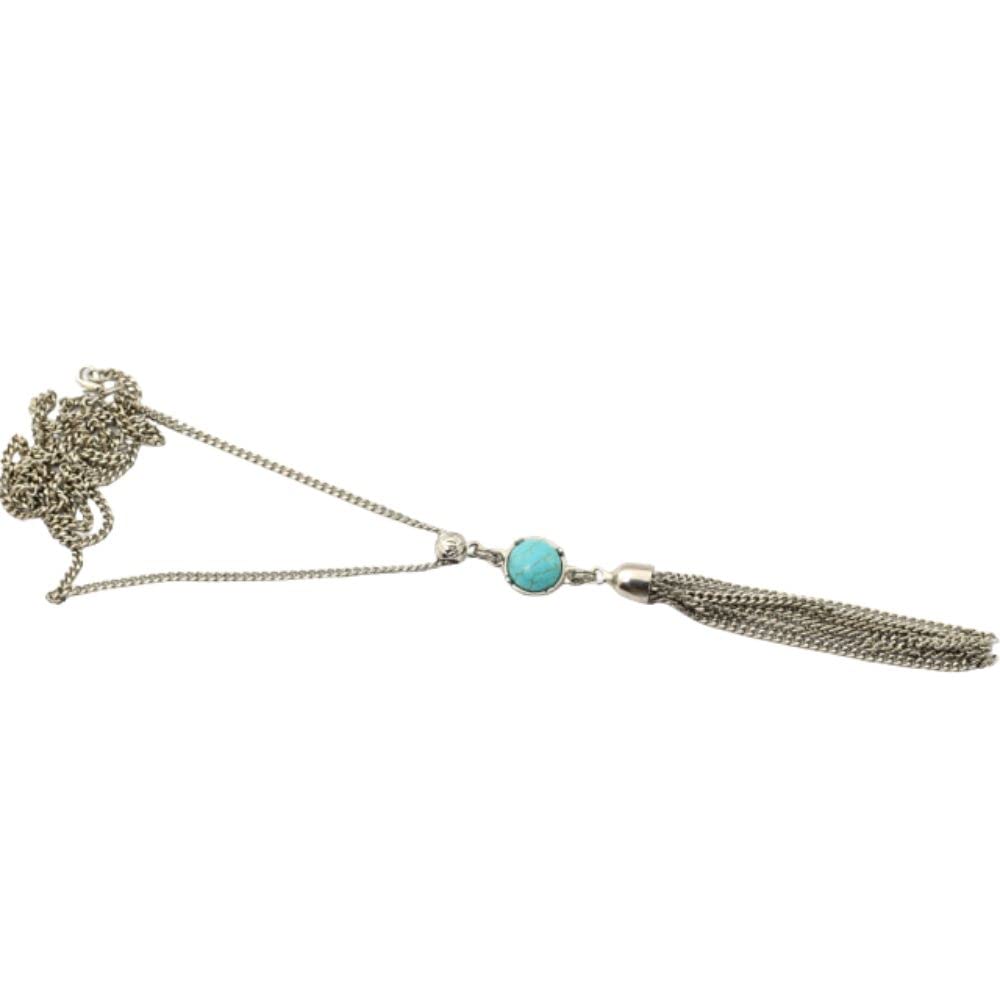 Colar De Franja Longo Pedra Natural Turquesa Bijuterias Femininas em promoção! Veja a oferta e mais achadinhos de Bijuterias 2 Hoje é o melhor dia para comprar Colar De Franja Longo Pedra Natural Turquesa Bijuterias Femininas com aquele preço maroto! Promoção! Aproveite a oferta! 2