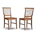 Homestyles Arts & Crafts Brown Dining Chairs, Set of 2