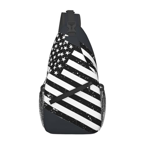 Eagle American flag Cross Chest Bag Large Capacity Bag Travel Hiking Crossbody Bag Daypack for Women Men