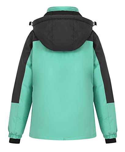 Image of Women's Waterproof Ski Jacket Hooded Snowboard Coat Warm Winter Snow Jackets