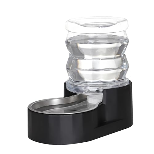 RIZZARI 4L Pet Water Dispenser with Stainless Steel Bowl for Cats