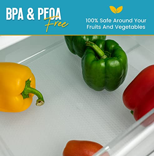 Refrigerator Liners For Shelves By Linda’s Essentials - Refrigerator Shelf Liners For Glass Shelves Protects Against Spills - Multi-Use Shelf, Drawer And Fridge Liners - Bpa Free #TOP5