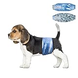 Dono Disposable Male Dog Wraps, Wider Doggie Puppy Diapers 48 Count Male Belly Bands, Super Absorben
