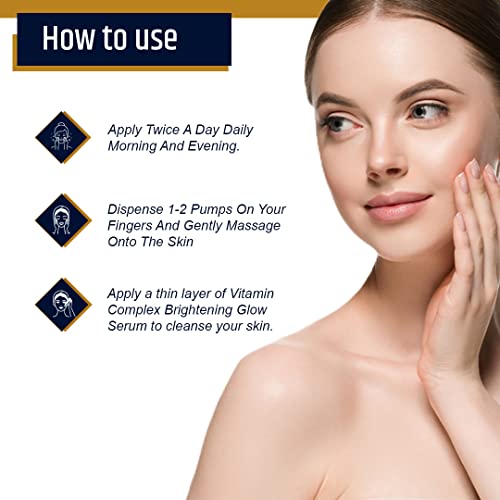 Image of Oceglow Korean Glow Serum for Intense Hydration & Glowing Skin | Infused with Gold & Hylauronic acid Serum | | Formulated & Made in Korea | Brightening Face Serum For Women & Men - 30ml
