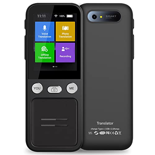 Traduttore Vocale 137 Lingue con Touchscreen 2,4 Pollici