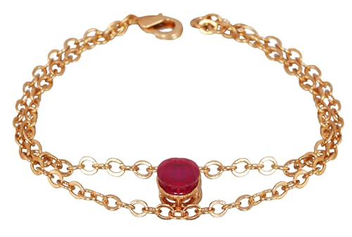 Image of Touchstone Indian bracelets for women mixed metal cuff crystal rhinestones bracelet handcrafted wrist enhancer free size designer in gold or oxidized white tone