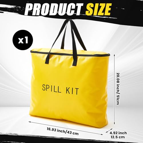 Image of Dansydaisy 1 Pcs Spill Kit Bag Only, Universal Portable Emergency Duffle Spill Bag, No Other Leak Handling Accessories are Included(Yellow)