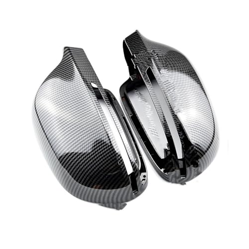 Couvercle de rétroviseur noir brillant haut de gamme avec clips de fixation stables
