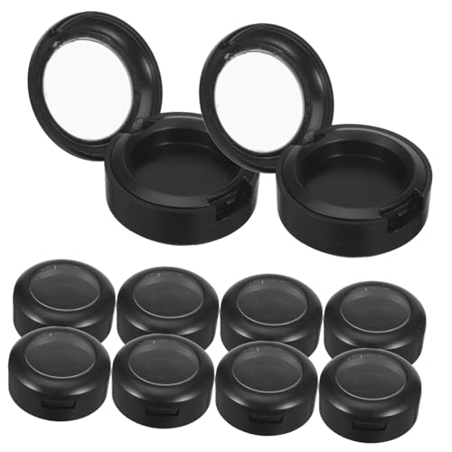 OHPHCALL 10pcs Empty Eyeshadow Case Makeup Organizer Refillable Eyeshadow Compact Plate for Custom Palette Ideal for DIY Eyeshadow Storage and Replacement