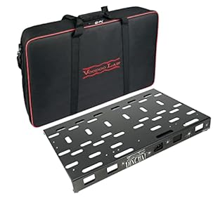 Lightweight American 6061-T6 aircraft-grade Aluminum chassis Pedalboard surface size: 25.75" x 15.75" 8 isolated 500mA DC outputs Powers standard battery operated and high current DSP effects