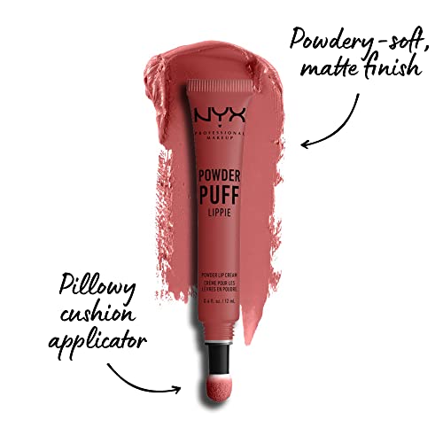 Nyx Professional Makeup Powder Puff Lippie Lip Cream, Liquid Lipstick - Best Buds (Nude Rose) #TOP1