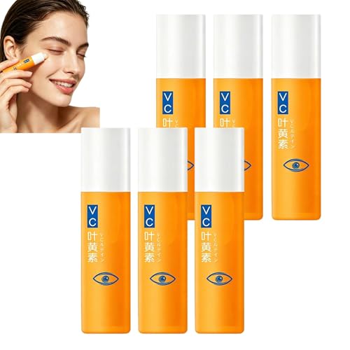 Olio essenziale per contorno occhi con luteina, siero anti-età e antirughe con vitamina C, idratante e rassodante per la zona degli occhi, schiarisce le occhiaie, riduce il gonfiore sotto le borse (6