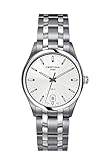 Certina - Reloj Analógico de Cuarzo para Hombre, Correa de Acero Inoxidable Color Plateado